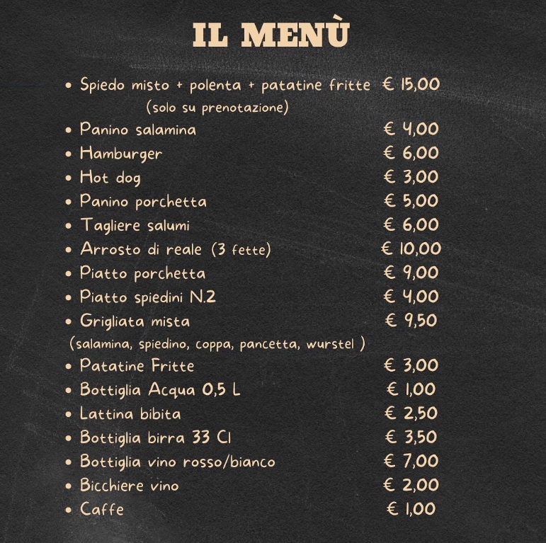 menu notte romantica spiedo marinoni
