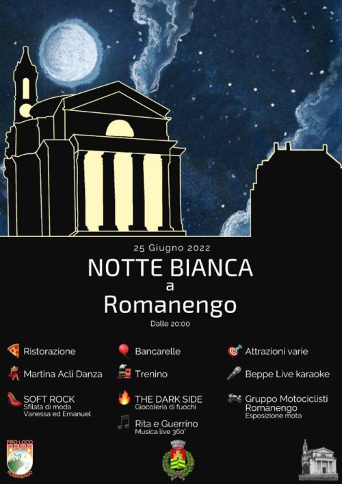 volantino notte bianca a romanengo